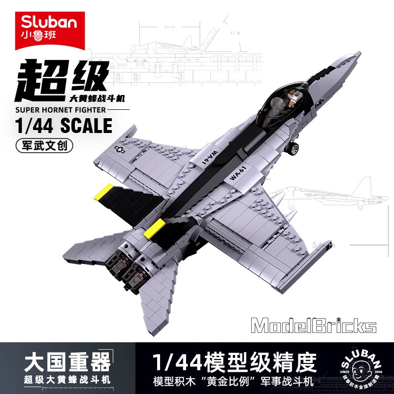 Sluban moderno helicóptero militar sukhoi Su-57 Su-27 aeronaves f/A-18 F-14 lutador segunda guerra mundial aeronaves blocos de construção modelo crianças brinquedos