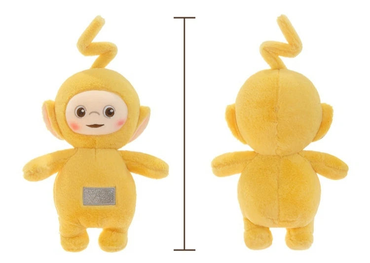 30/45/60cm miniso teletubbies boneca de pelúcia bonito laa-laa dispy anime boneca bonito teletubbies ação pelúcia esqueleto bonecas brinquedo presentes