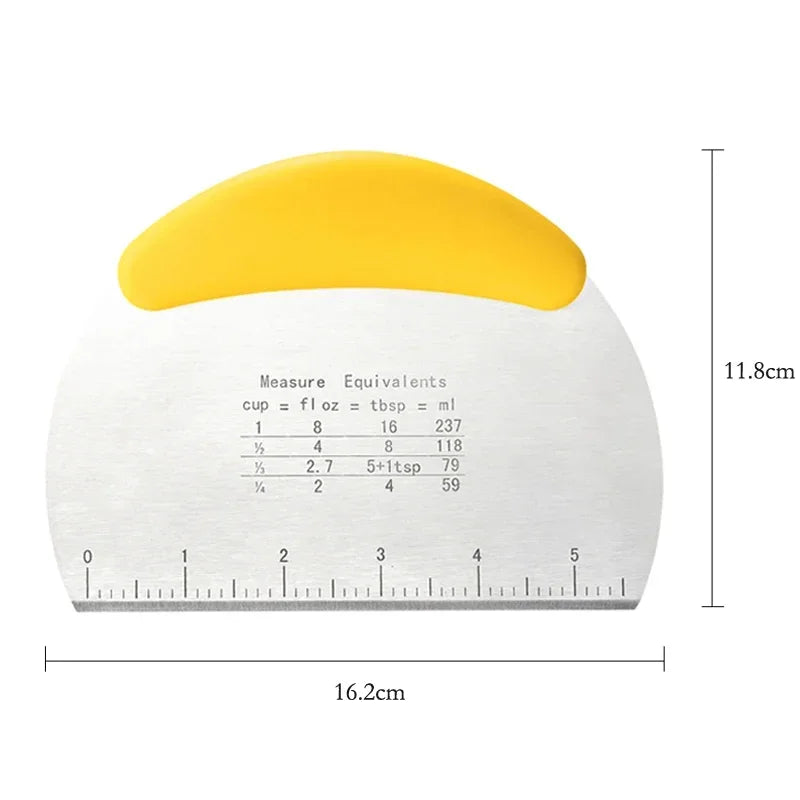 Raspador de massa pão pizza cortador de massa raspador de pastelaria de aço inoxidável banco raspador faca de massa chopper cozimento cozinha gadgets